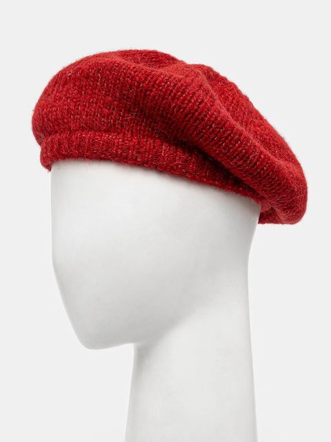 Answear.LAB beret wełniany kolor czerwony wełniany - zdjęcie produktu nr 1