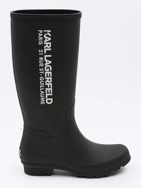 Karl Lagerfeld kalosze KALOSH damskie kolor czarny KL47085 - zdjęcie produktu nr 1