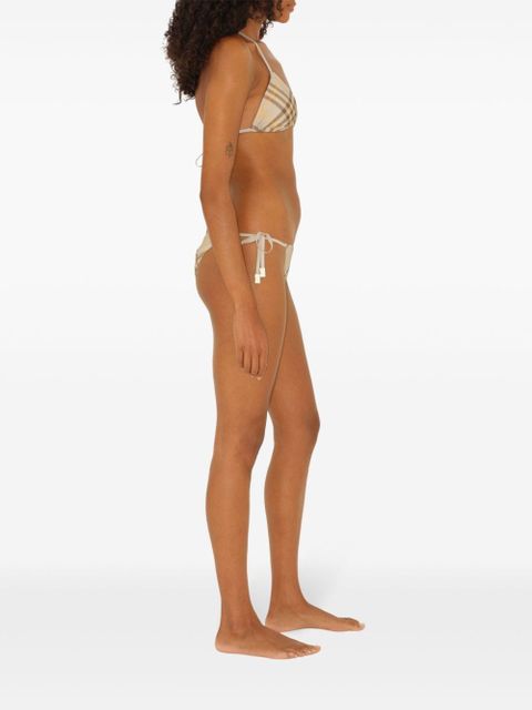 Burberry check-print bikini briefs - Neutrals