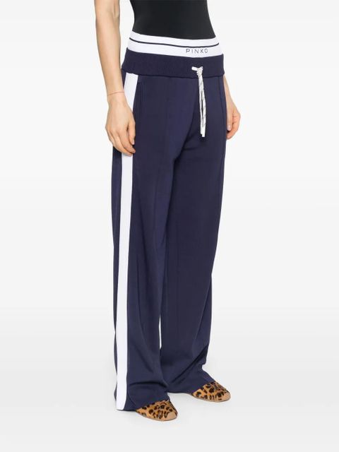 PINKO logo-waistband track pants - Blue - zdjęcie produktu nr 2