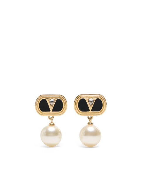 Valentino Garavani Ovalette drop earrings - Gold - zdjęcie produktu nr 2