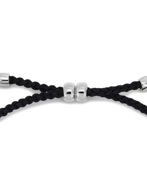 Monica Vinader solitaire diamond cord bracelet - Black