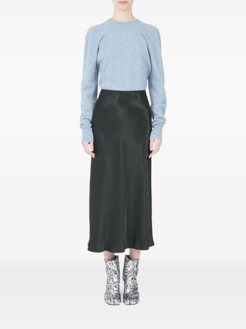 Maison Margiela bias-cut midi skirt - Black - zdjęcie produktu nr 2