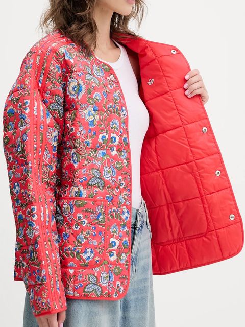 adidas Originals kurtka Liberty kolor pomarańczowy przejściowa oversize JW5198