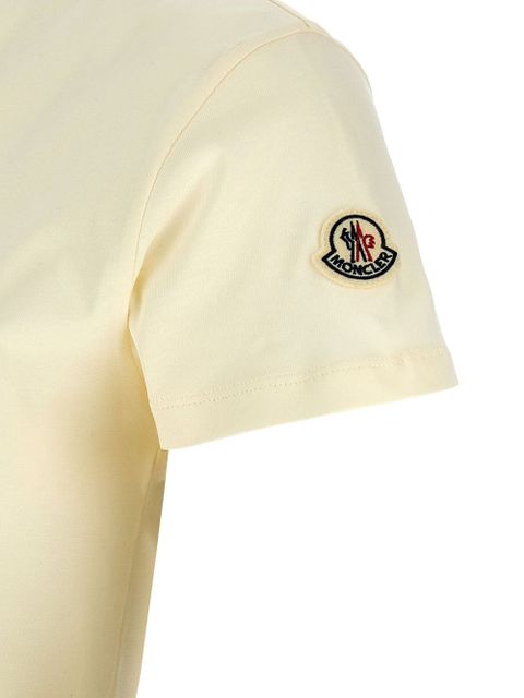 Moncler logo embroidery t-shirt - White