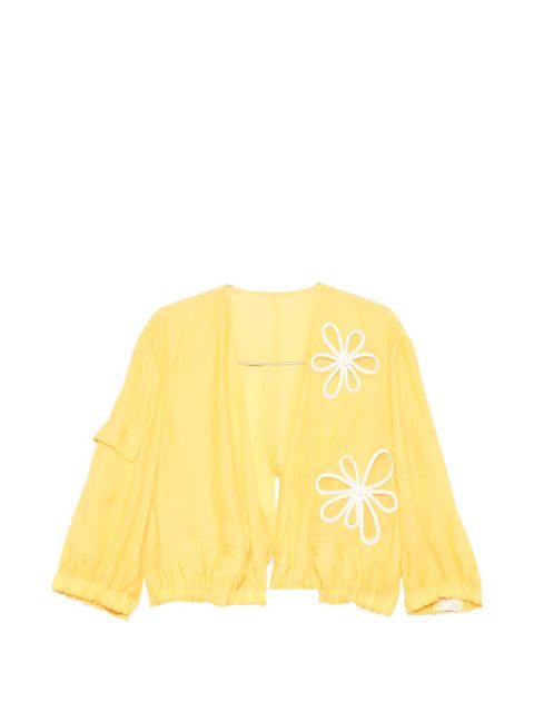 FENDI floral-patch jacket - Yellow - zdjęcie produktu nr 1
