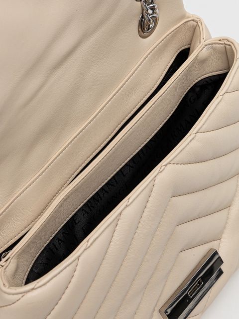 Armani Exchange torebka kolor beżowy 949122 4R742