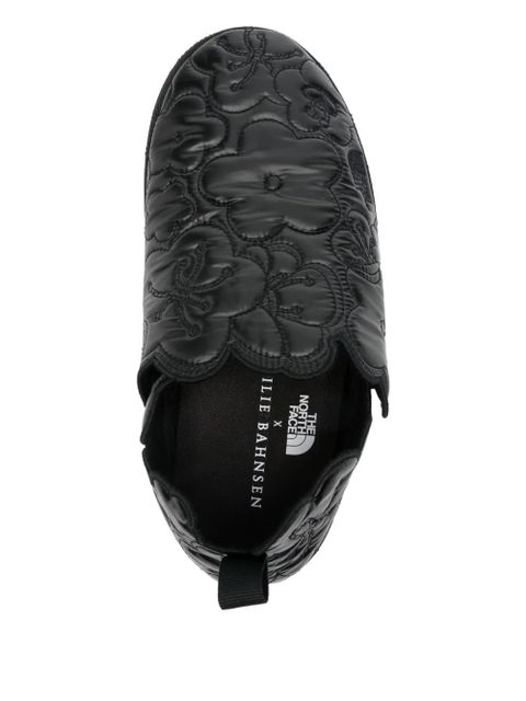 Cecilie Bahnsen floral quilted mules - Black