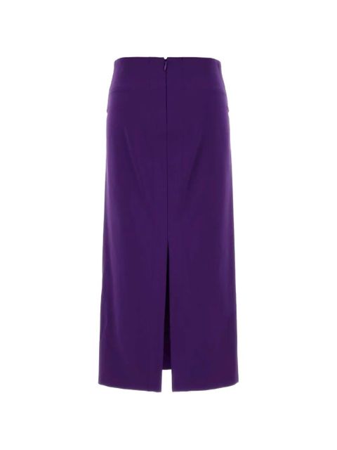 Jil Sander straight midi skirt - Purple - zdjęcie produktu nr 2