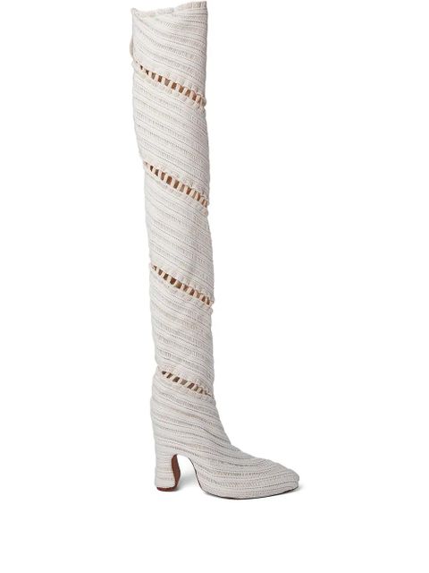 Isa Boulder Amend knee-length boots - White - zdjęcie produktu nr 1