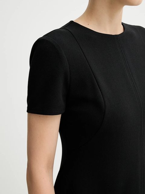 Calvin Klein sukienka kolor czarny mini rozkloszowana LV044C064G