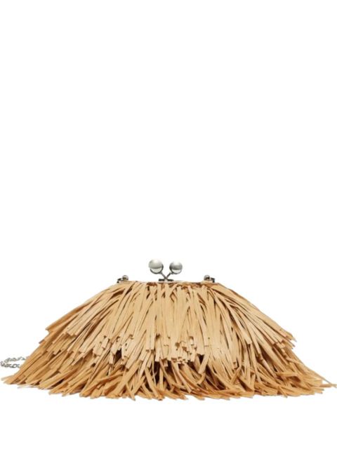 Weekend Max Mara Aquiete fringed shoulder bag - Neutrals - zdjęcie produktu nr 1