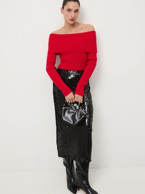 Medicine sweter damski kolor czerwony - zdjęcie produktu nr 2