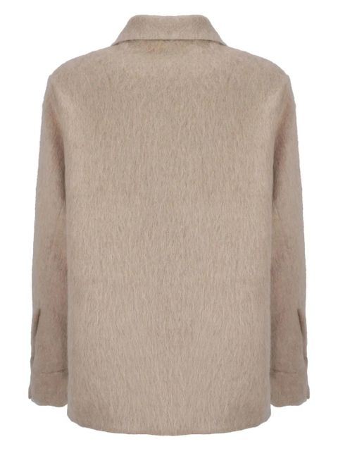 Moncler logo-appliqué shirt - Neutrals - zdjęcie produktu nr 2