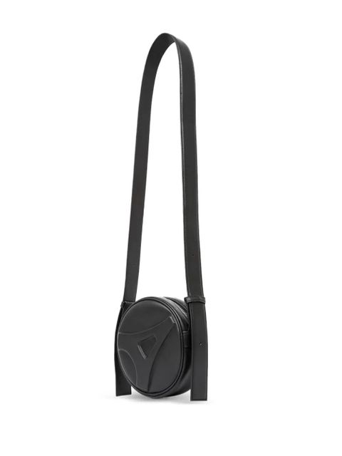 Manière De Voir logo-detail round crossbody bag - Black