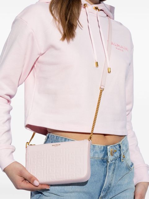 Balmain 1945 PB Labyrinth monogram mini bag - Pink