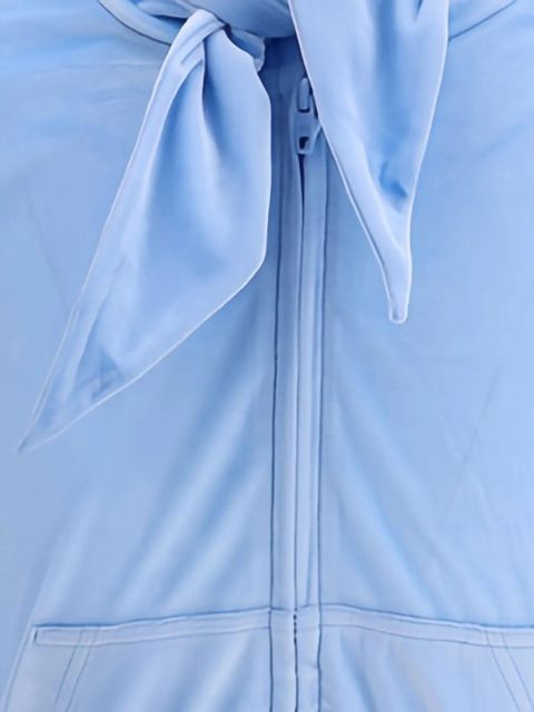 Balenciaga tie-detail zip-up top - Blue - zdjęcie produktu nr 2