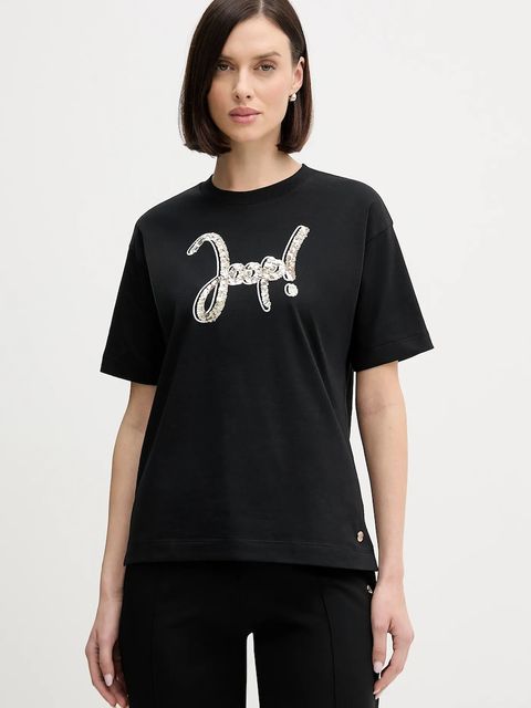 Joop! t-shirt bawełniany damski kolor czarny 30100828 - zdjęcie produktu nr 1