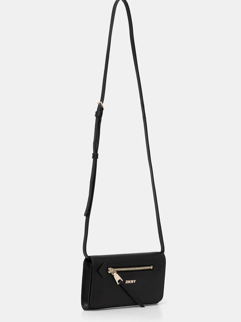 Dkny torebka skórzana kolor czarny R52E3K47