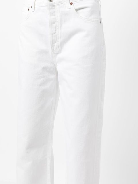 AGOLDE organic-cotton wide-leg trousers - White