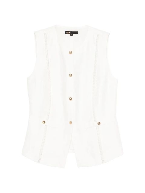Maje button lace tank top - White - zdjęcie produktu nr 1