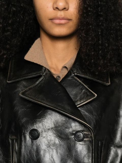 Miu Miu leather jacket - Black