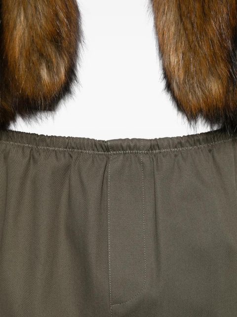 Alexander Wang logo elastic mini skirt - Green