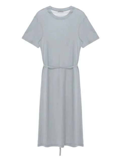 LEMAIRE belted t-shirt dress - Grey