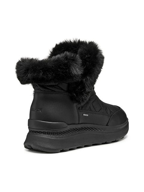 Geox botki D SPHERICA ACTIF X2 damskie kolor czarny na płaskim obcasie D46WPB 0FU85 C9999