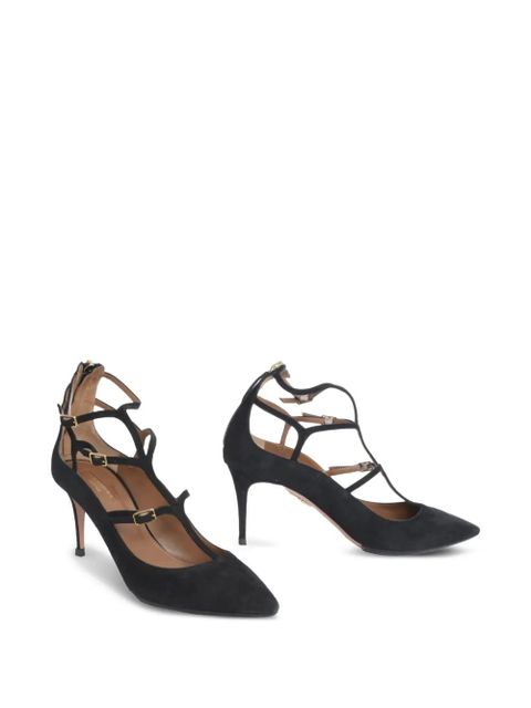 Aquazzura 70mm suede pumps - Black - zdjęcie produktu nr 2