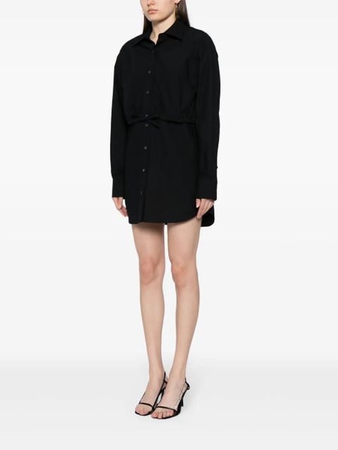 Alexander Wang layered cotton shirtdress - Black - zdjęcie produktu nr 2