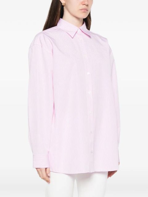 TOTEME striped tumbled shirt - Pink
