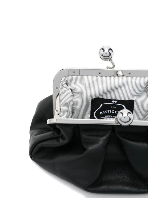 Weekend Max Mara pleated metal-top shoulder bag - 007 SCURI