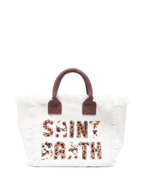 MC2 Saint Barth fringed-detail tote bag - White - zdjęcie produktu nr 1