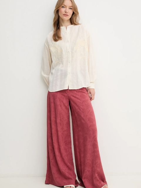 Hoss Intropia spodnie z domieszką lnu - zdjęcie produktu nr 1