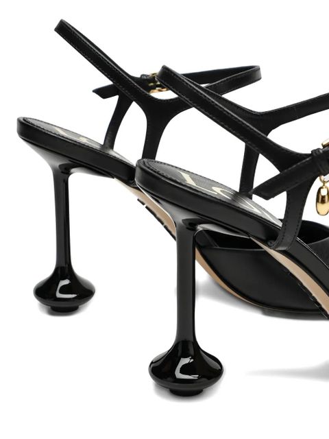 LOEWE 90mm ankle-strap sculpted-heel pumps - Black