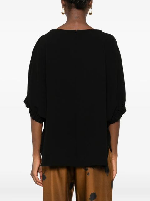 Max Mara round-neck blouse - Black