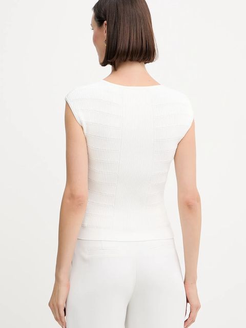 Guess top EVANGELINE damska kolor biały gładka W5YR12 Z0130