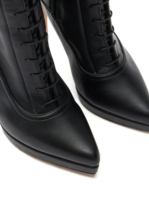 Casadei 100mm Michelle laced boots - Black