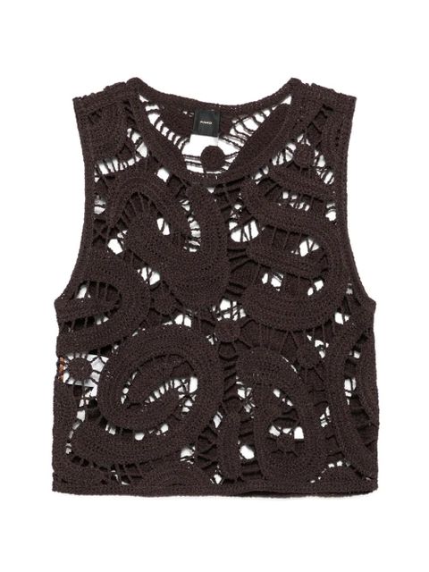 PINKO crochet top - Brown - zdjęcie produktu nr 1
