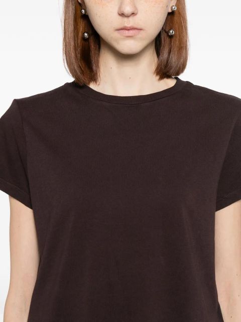 AGOLDE Adine shrunken T-shirt - Brown