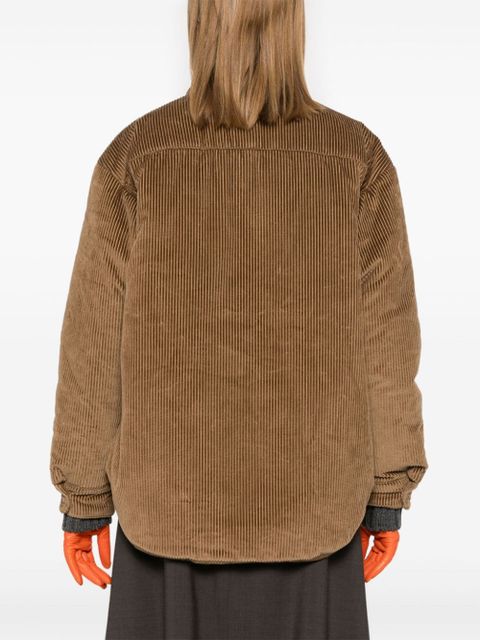 Miu Miu corduroy puffer jacket - Brown