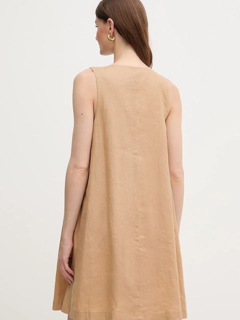 United Colors of Benetton sukienka lniana