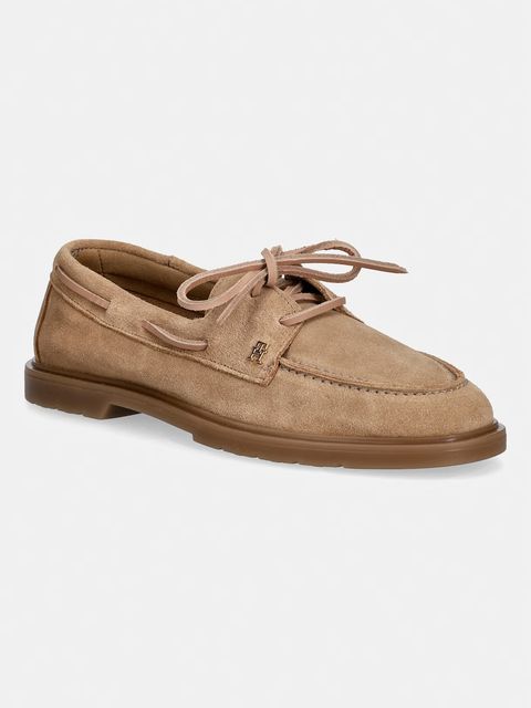 Tommy Hilfiger mokasyny damskie zamszowe LIGHT SUEDE BOAT SHOE - zdjęcie produktu nr 2