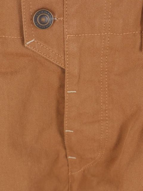 ISABEL MARANT button-fastening cotton trousers - Brown