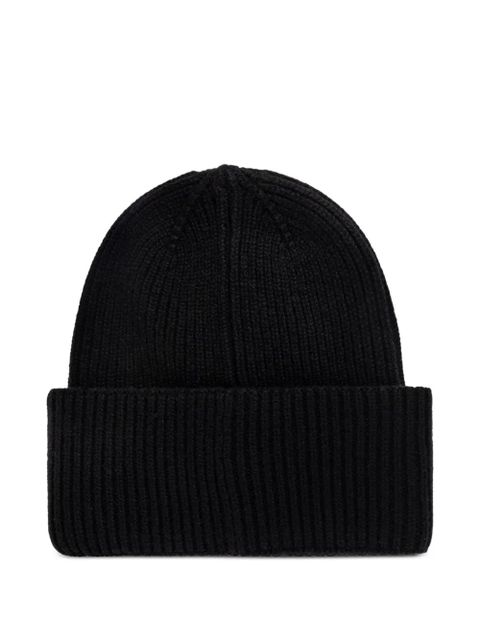 Max Mara Mmretina ribbed-initial beanie hat - Black - zdjęcie produktu nr 2