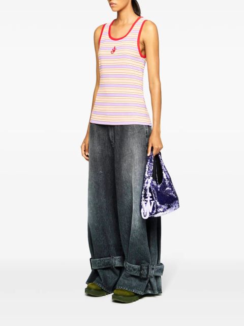 JW Anderson mini sequinned tote bag - Purple