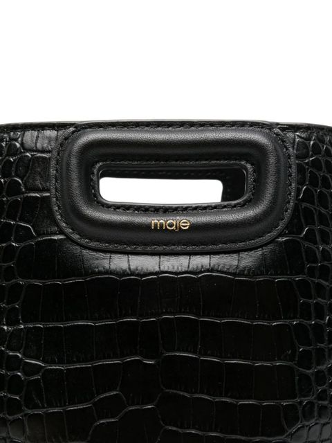 Maje mini M tote bag - Black