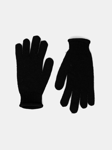 Sisley rękawiczki z domieszką wełny kolor czarny 122HMG001 - zdjęcie produktu nr 1