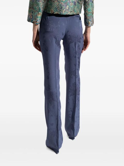 ETRO floral-print trousers - Blue - zdjęcie produktu nr 2